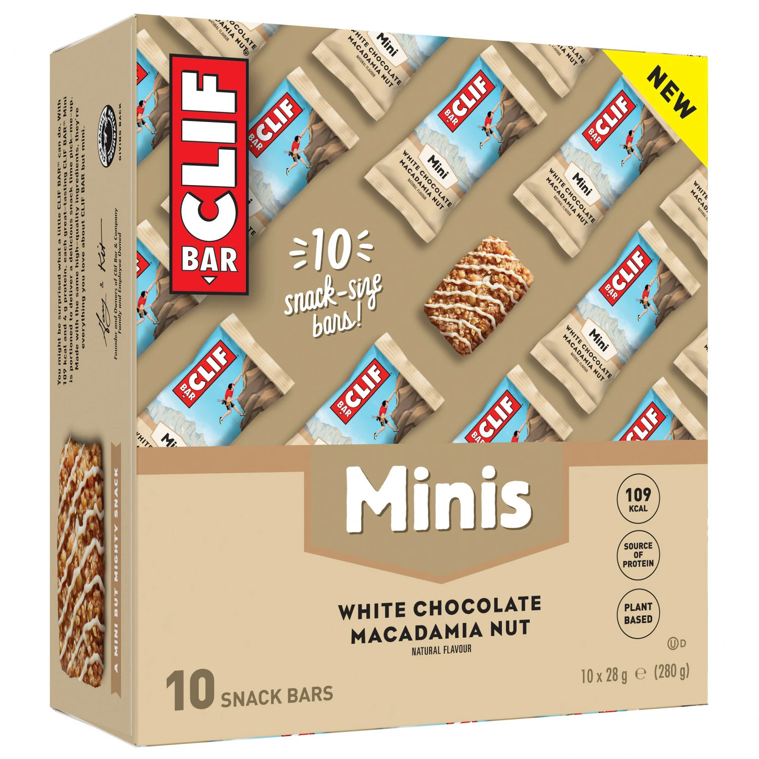 CLIF® Bar Mini White Chocolate Macadamia Nut - Energieriegel 1 CLIF® Bar Mini White Chocolate Macadamia Nut - Energieriegel