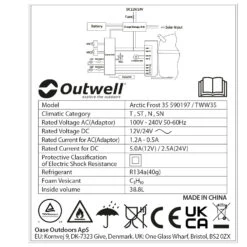 Outwell Arctic Frost 35 - Kühlbox -Freien Camping Geschäft outwell arctic frost 35 kuehlbox detail 10