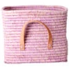 Rice Raffia Square Basket - Tasche