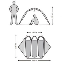 Stoic Njavve 3P Tent - 3-Personen Zelt -Freien Camping Geschäft stoic njavve 3p tent 3 personen zelt detail 11