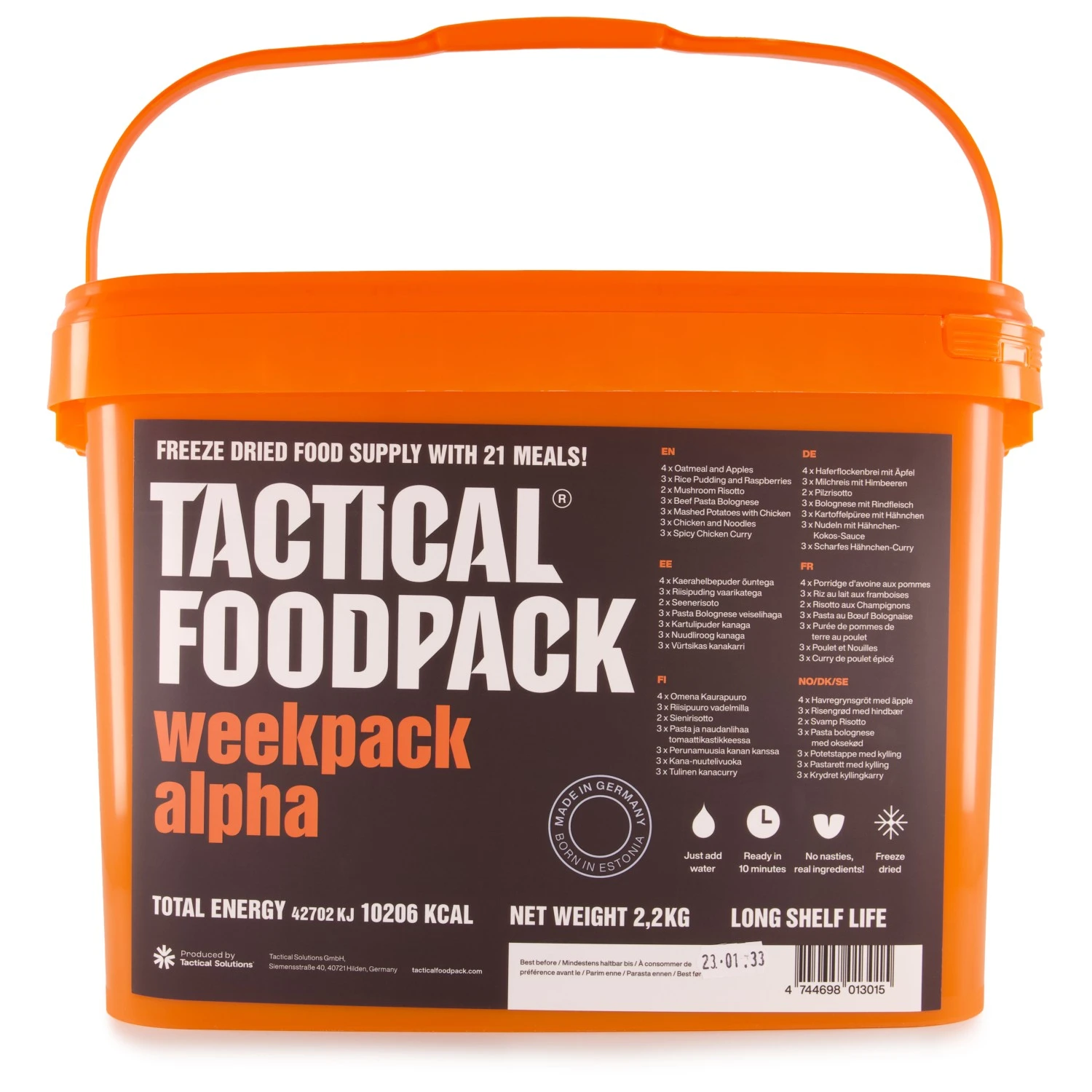 Tactical Foodpack Weekpack Alpha 1 Tactical Foodpack Weekpack Alpha