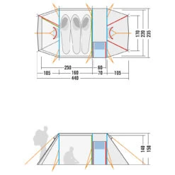 Tatonka Alaska 3 DLX - 3-Personen Zelt 23 Tatonka Alaska 3 DLX - 3-Personen Zelt -Freien Camping Geschäft tatonka alaska 3 dlx 3 personen zelt detail 12