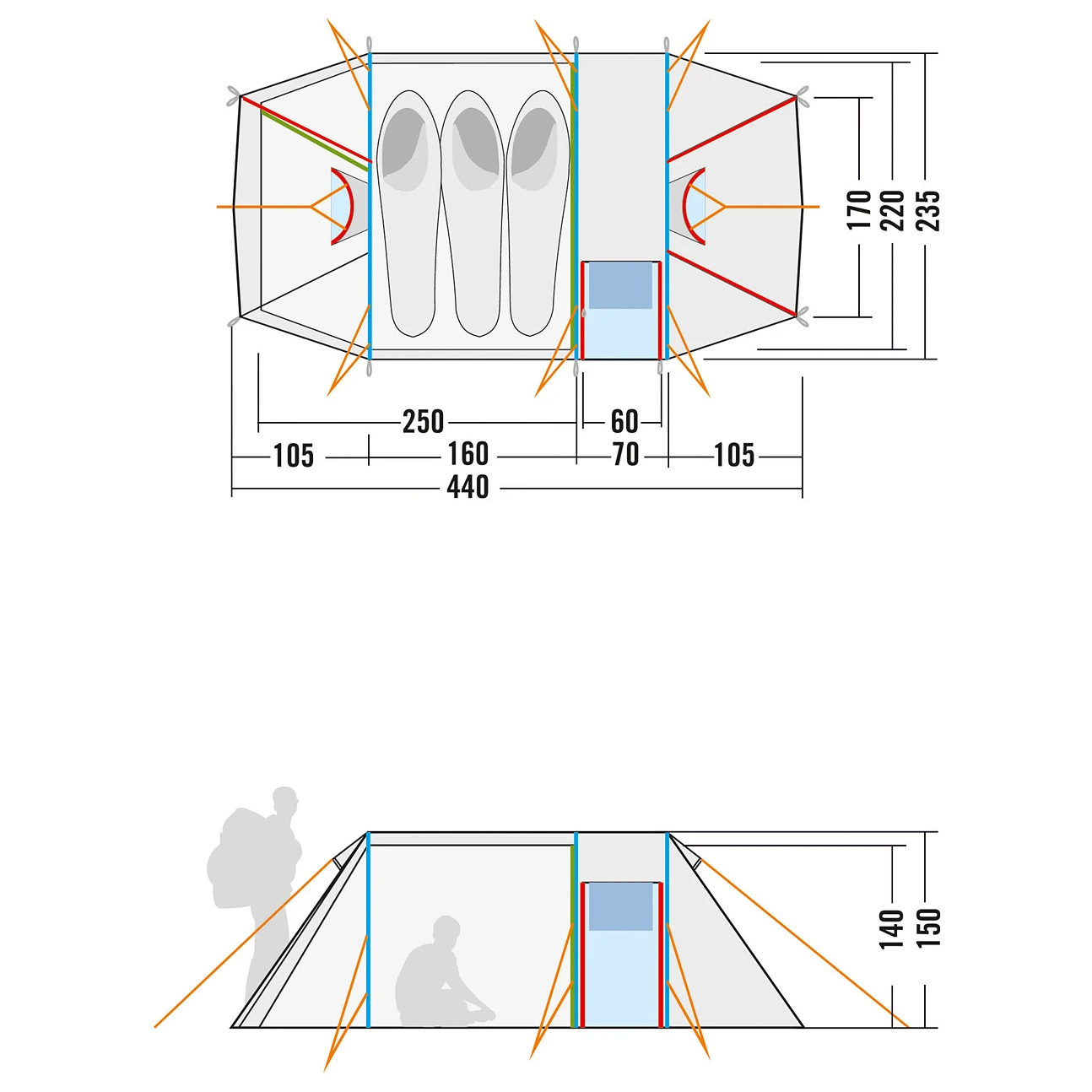 Tatonka Alaska 3 DLX - 3-Personen Zelt 12 Tatonka Alaska 3 DLX - 3-Personen Zelt – Bild 12