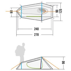 Tatonka Kyrkja - 1-Personen Zelt -Freien Camping Geschäft tatonka kyrkja 1 personen zelt detail 4