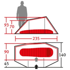 Wechsel Aurora 1 - 1-Personen Zelt -Freien Camping Geschäft wechsel aurora 1 1 personen zelt detail 5